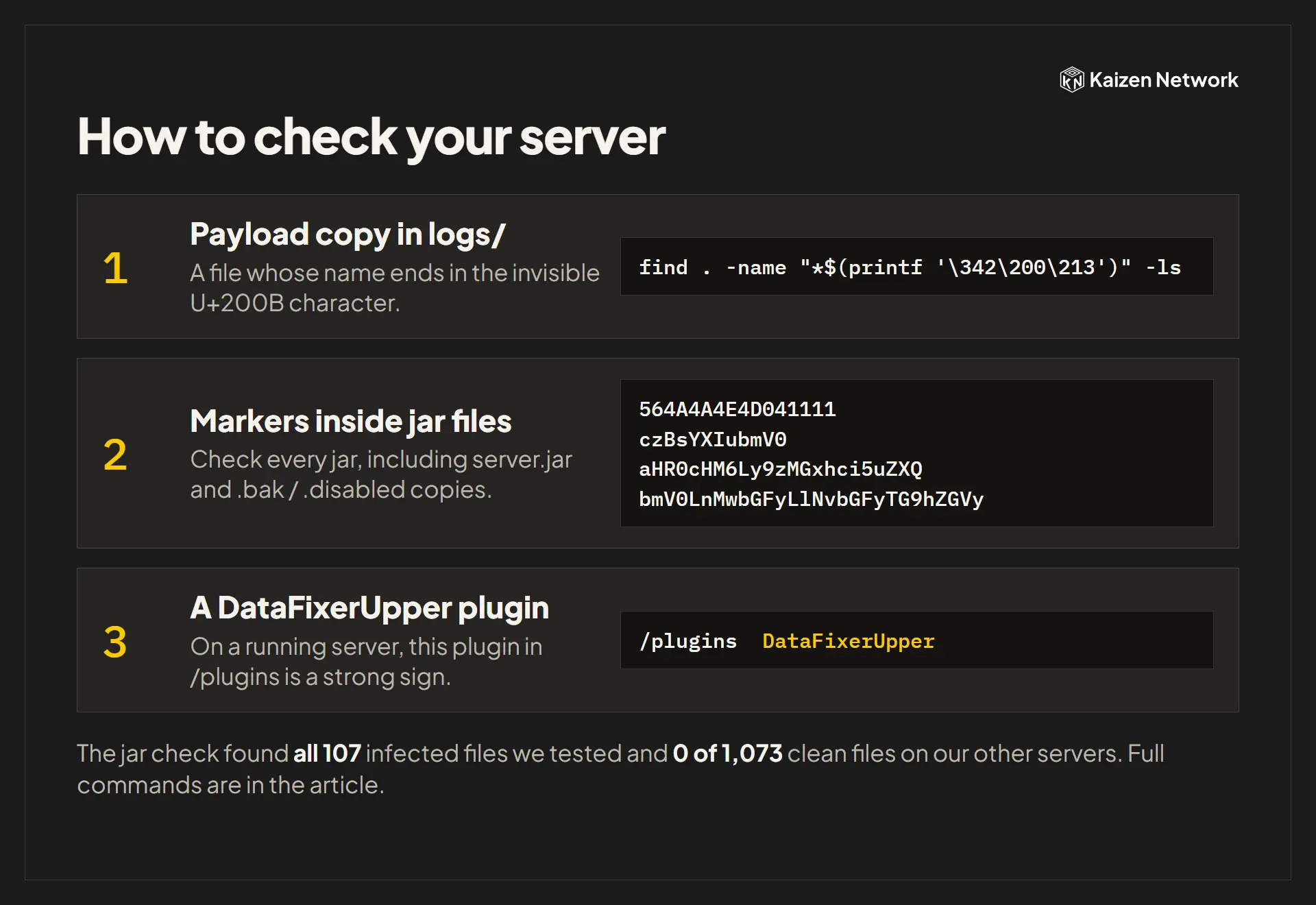 How to check your server