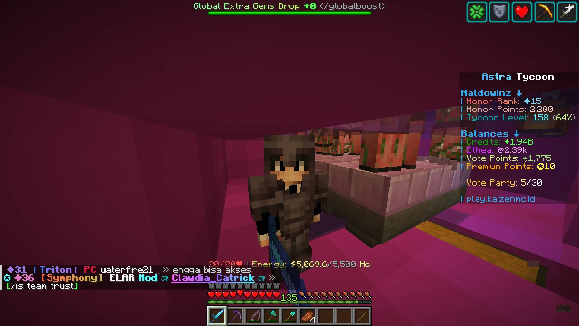 Lagi naikin level combat